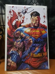 Superman 4 SDCC 2023 Exclusivo Daño de Batalla Virgen Firmado con Certificado de Autenticidad Tyler Kirkham  - Imagen 1 de 3