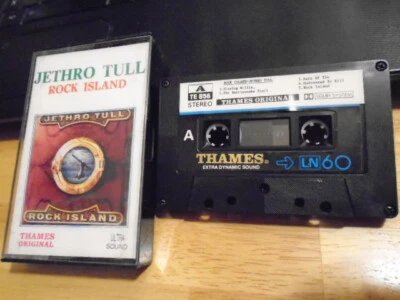 RARE OOP THAMES Jethro Tull CASSETTE TAPE Rock Island prog 1989 Ian Anderson ! - Image 1 of 2