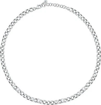 Collana Morellato Donna Acciaio Catena Silver Cristalli _SAUZ27 - Immagine 1 di 4
