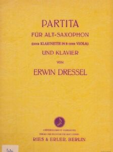 Noten: Erwin Dressel: Partita für Alt-Saxophon und Klavier