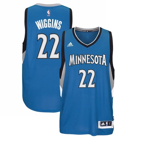Andrew Wiggins Minnesota Timberwolves Adidas Climacool Blue Men Swingman Jersey Cover