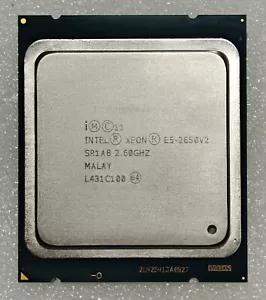 Intel Xeon E5-2650 V2 2.60GHz 8-core 16-thread 20MB LGA-2011 CPU processor - Picture 1 of 1