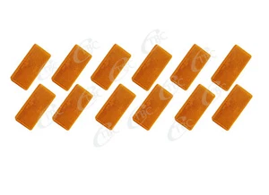 12 x Amber Trailer Reflector 55mmx25mm Adhesive Reflectors Offroad Truck Carava - Picture 1 of 1