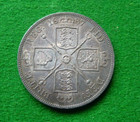 1887 VICTORIA DOUBLE FLORIN - EF+