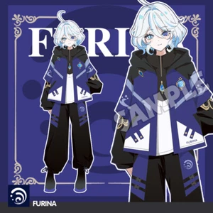 Genshin Impact Furina Focalors Male Female Student Hooded Coat Jacket Pullover  - Bild 1 von 13