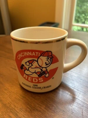 Cincinnati Reds Mr. Red 1990 National League Champion’s Mug & 2nd Reds mug lot - Image 1 of 4