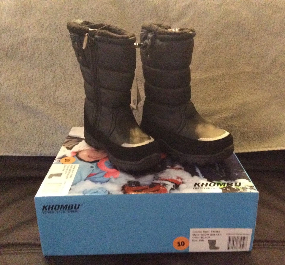 Nova Na Caixa Bota Infantil Khombu Menino Snow Walker Tamanho 10 Impermeável Classificação -20 Graus - Imagem 1 de 4