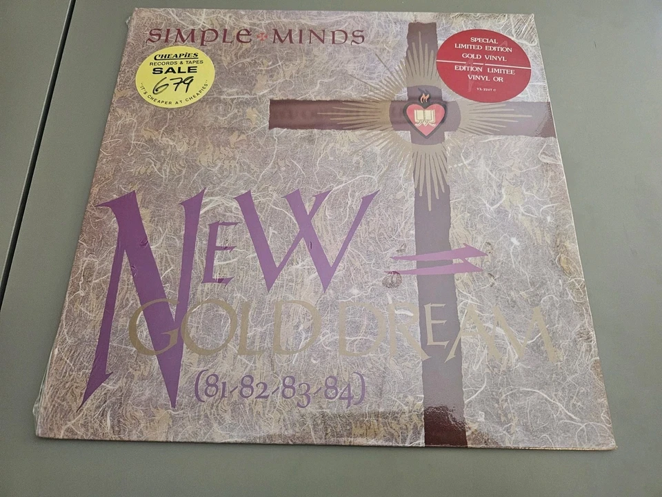 SIMPLE MINDS- New Gold Dream LP Limited Gold Vinyl Canadian Import SEALED - Image 1 of 4