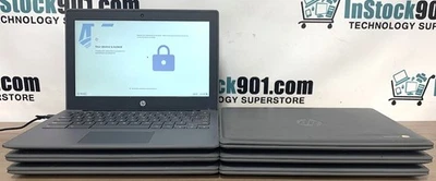 Lot 6 HP Chromebook 11A G8 EE AMD A4-9120C 1.6GHz 11.6" 4gb RAM 32gb SSD - Image 1 of 4