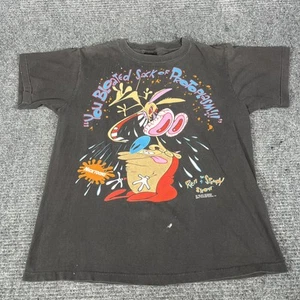 VTG 1992 REN & STIMPY "You bloated sack of Protoplasm" single stitch Changes L - Picture 1 of 8