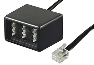 10x RJ11 - TAE Adapter ; TEL ADAP RJ11 - TAE NFF BLACK SB - Zdjęcie 1 z 1