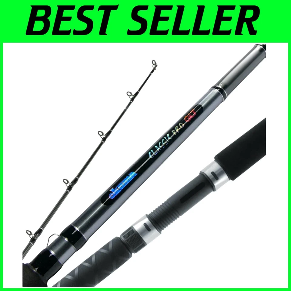 Caña de arrastre negra brillante y plateada de 9 pies - perfección de pesca mediana pesada Foto 1 de 4