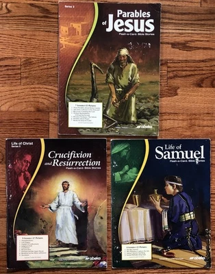 Abeka Flash A Card Bible Stories Parables Jesus Crucifixion Resurrection Samuel - Image 1 of 4