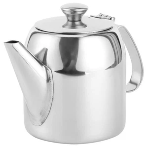 0.5 L Stainless Steel Teapot - Coffee Kettle Cold Water Jug Short Spout - Picture 1 of 9