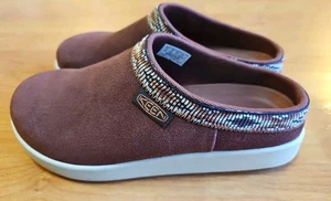 Keen Elle Suede Mules Clogs Women's Size 37/6.5 Andorra/Birch Comfort Lagenlook - Picture 1 of 8
