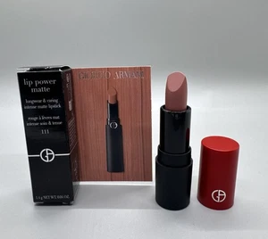 Giorgio Armani Lip Power Matte Lipstick 111 TRUE (Nude Pink) MINI 0,04oz 1,4g Neu im Karton - Bild 1 von 2