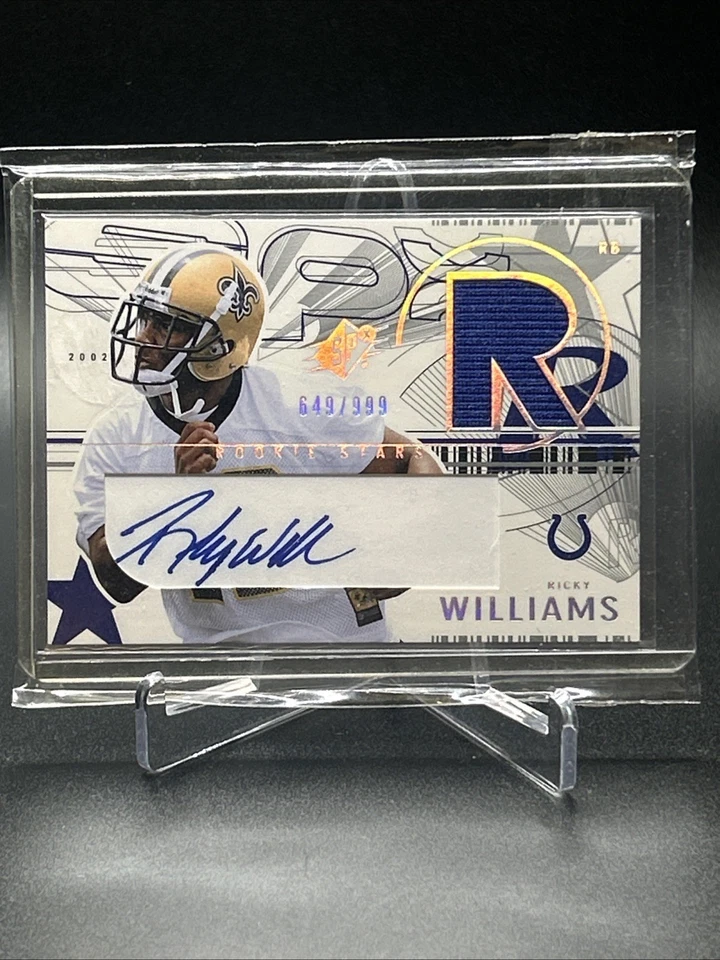 2002 SPx - Rookie Stars Ricky Williams #173 /999 (AU, MEM, RC) - Image 1 of 1