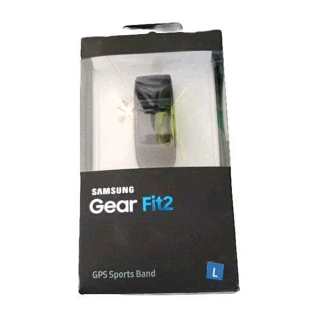 NEW Samsung Gear Fit2 GPS Sports Band (Large) Black - Smart Fitness Wearable - Image 1 of 4