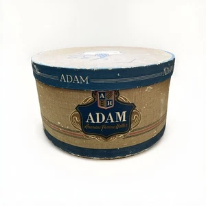 A. H. ADAM AMERICAS FAMOUS HATTER Antique Hat Box ORIGINAL BOX 14.75x13.25x8” - Picture 1 of 10