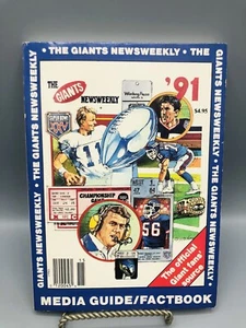 Vintage 1991 NY Giants Football Newsweekly Media Guide Factbook - Picture 1 of 7