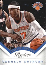 2013-14 Prestige Bonus Shots Silver Knicks Basketball Card #85 Carmelo Anthony