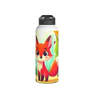 Edelstahl Trinkflasche Fuchs für Kinder & Erwachsene - Picture 1 of 13