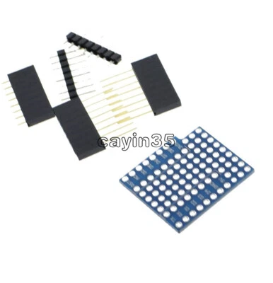 ProtoBoard Shield for WeMos D1 mini double sided perf board Arduino Compatible K - Image 1 of 4