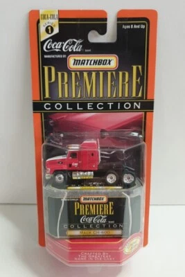 1998 Matchbox Premiere Coca-Cola Series 1 “Mack CH-600 “ Semi Truck Red NIB - Image 1 of 3