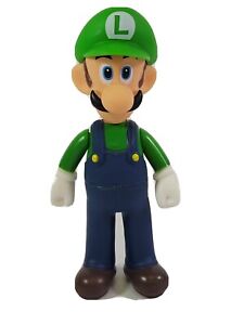 The Super Mario Bros. LUIGI 5" New Toy Action Figure Collectible Green Blue
