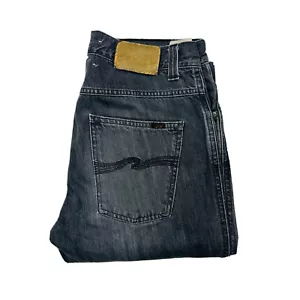 Nudie Jeans Low Slim Jim Men's Denim Jeans Size 32 Stone Grey Zip Fly Menswear - Foto 1 di 15
