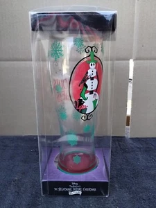 The Nightmare Before Christmas Snowman Jack Glass Goblet 26 fl oz Disney  - Picture 1 of 12