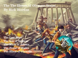 The Heroes of Olympus Audiobook Series  – By Rick Riordan - 5 Titles 1 MP3 DVD - Picture 1 of 2