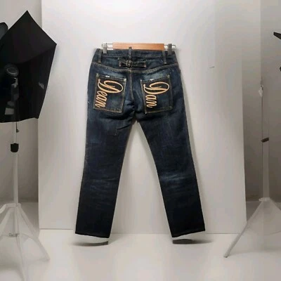 DSQUARED2 DEAN DAN  Blue Wash Denim Slim Fit Jeans Size 30 /29 Zip Fly - Image 1 of 4