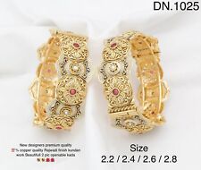 Ethnic Indian Bollywood Gold Plated Fashion Jewelry AD Bangles Bracelet B