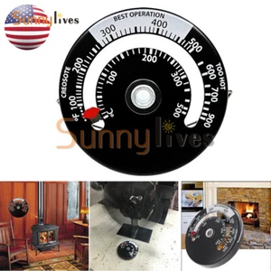 Alloy Magnetic Stove Flue Pipe Thermometer Temperature Gauge For Wood Burner - Picture 1 of 17