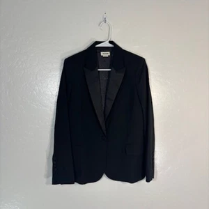 Zadig and Voltaire Blazer Womens 38 Victor Black Jacket One Button Career - Picture 1 of 6