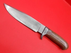 Custom Made Wootz Steel Hunting Knife Rose Wood Handle With Leather Sheath S433 - Picture 1 of 18