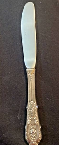 Wallace Sterling Silver ROSE POINT Small Knife/Butter Knife - Picture 1 of 14