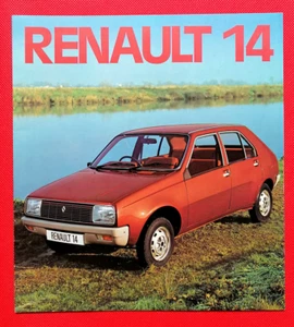 RENAULT 14TL 1976-77 folleto de ventas mercado del Reino Unido inc Renault Boutique como nuevo - Imagen 1 de 9