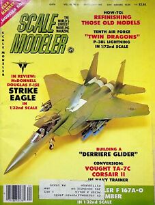 Vtg Scale Modeler Magazine September 1983 McDonnel Douglas F-15E  Eagle m89 