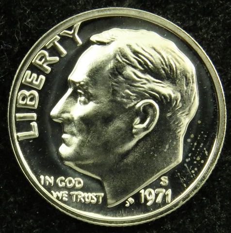 1971 S Proof Roosevelt Dime (C05) Cover