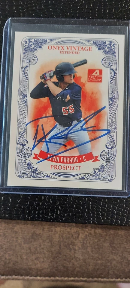 Kevin Parada 2021 Onyx Vintage Extended Auto Blue Ink /400 Autograph - Image 1 of 2