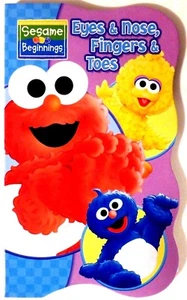 New Sesame Street Beginnings BOARD BOOKS Baby Big Bird Cookie ELMO~Eyes & Nose - Imagen 1 de 2