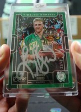 2022-23 Panini One And One Timeless Moments Larry Bird 33/49 Jersey # Celtics