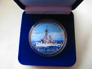 US NAVY - USS HOEL (DDG-13) Challenge Coin mit Präsentationsbox - Bild 1 von 12
