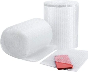 50 7.5"x7.5" Bubble Out Pouches Bags Wrap Cushioning Self Seal Clear Protective - Picture 1 of 9