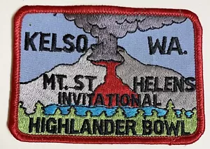 Mt. Tazón St. Helens Patch Vintage Kelso Washington Invitational Highlander Usado - Imagen 1 de 7