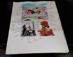 NEW GUARDIANS 6 PAGE 14 COLOR GUIDE-ORIGINAL ART-JOE STATON-KILOWOG - Picture 1 of 1