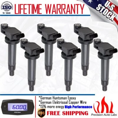 Катушка зажигания UF267 для Toyota Camry Avalon Highlander Lexus ES300 RX300 упаковка 6 шт. - Изображение 1 из 4