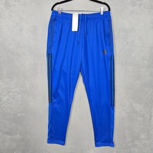 Adidas Tiro TK Pantalones Hombre Talla Grande Azul Negro Rayas Cremallera Tobillo Nuevo con Etiquetas - Imagen 1 de 12
